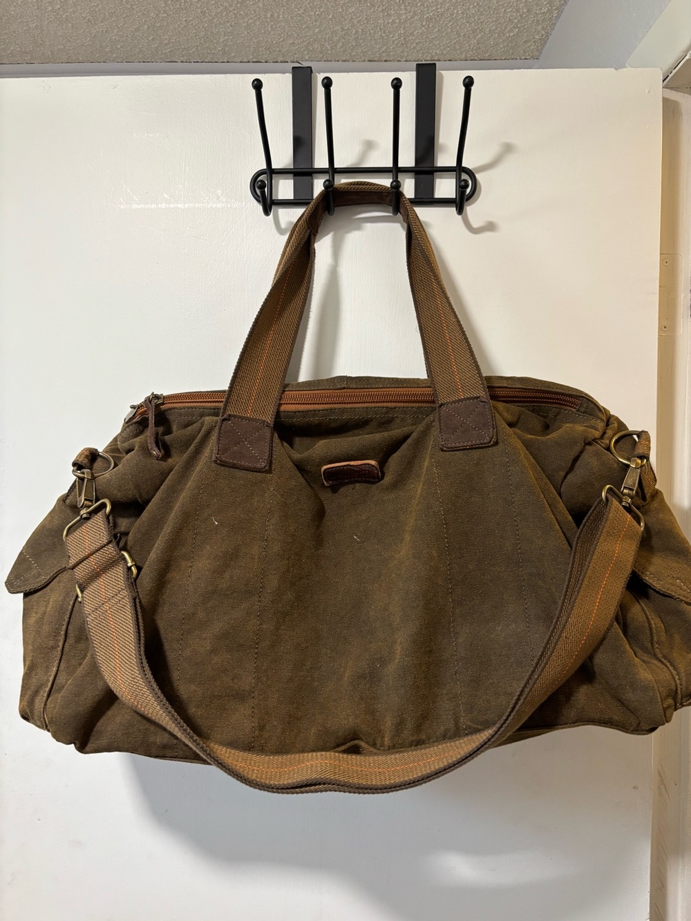 Bed Stu Vic Duffel Bag Canvas Military Utility Rugged Travel Carry On XL Unisex